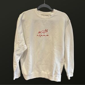 MURE + GRAND me if you even care CAT‎ Sweatshirt Crewneck L